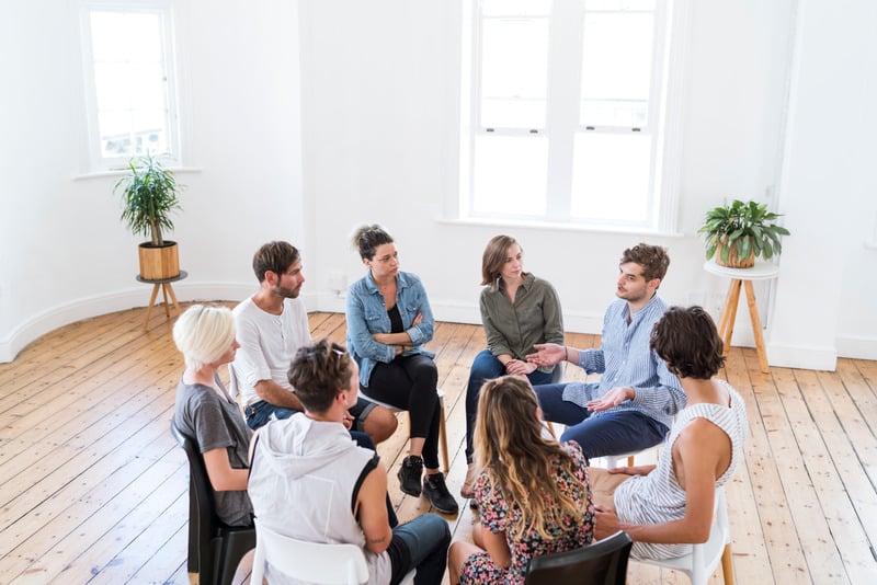 Group therapy session